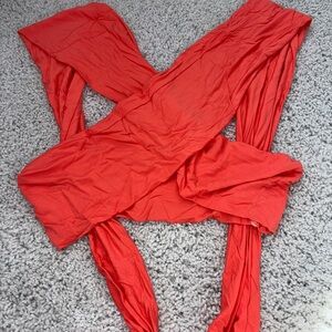 Cellecci Coral Wrap Top Womens Size Small NWOT